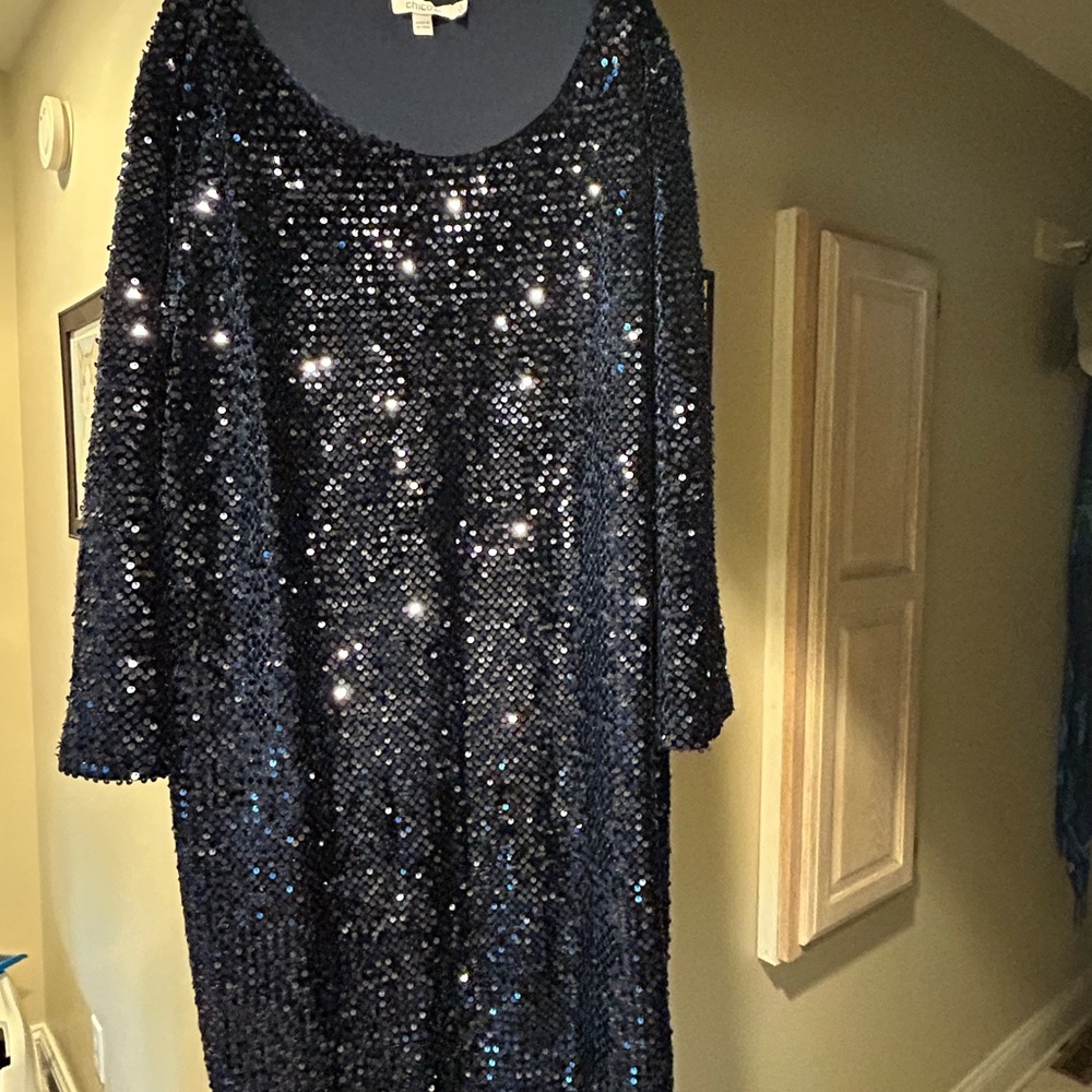 Chico's Elegant Navy Dress